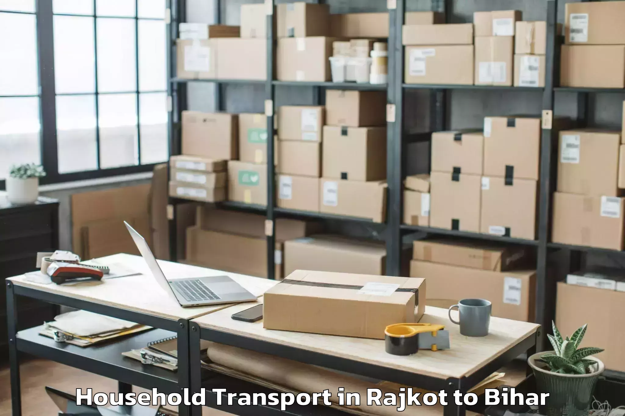 Reliable Rajkot to Narkatia Household Transport